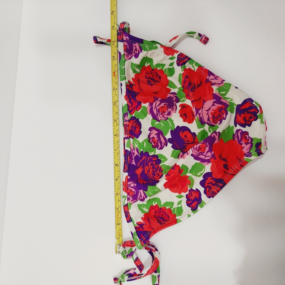 Junior Ruffled Floral Tie Bakini 2-pc Bathing Suit, Xhilaration Large - Picture 12 of 12